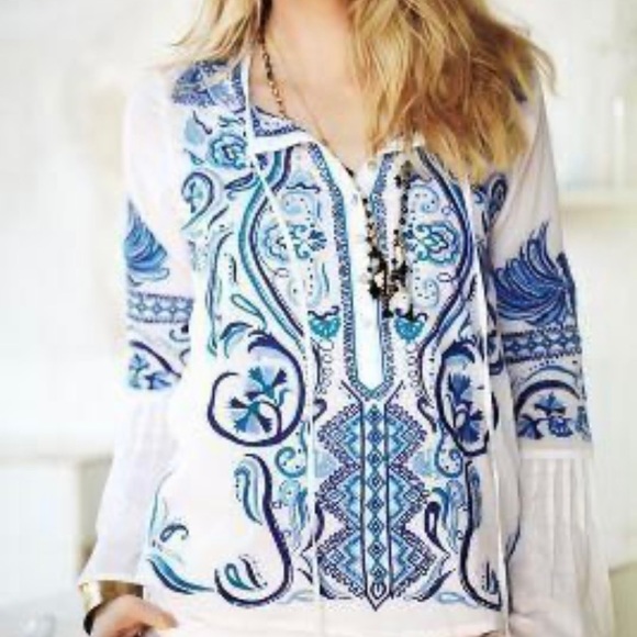 Gorgeous Anthropologie boho top. Never worn. - Picture 9 of 10